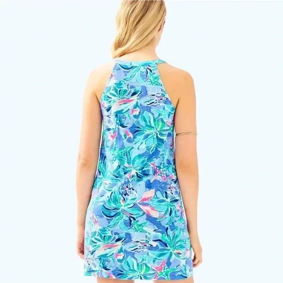 Lilly Pulitzer Shay Dress in Celestial Seas Size Medium - Picture 3 of 6